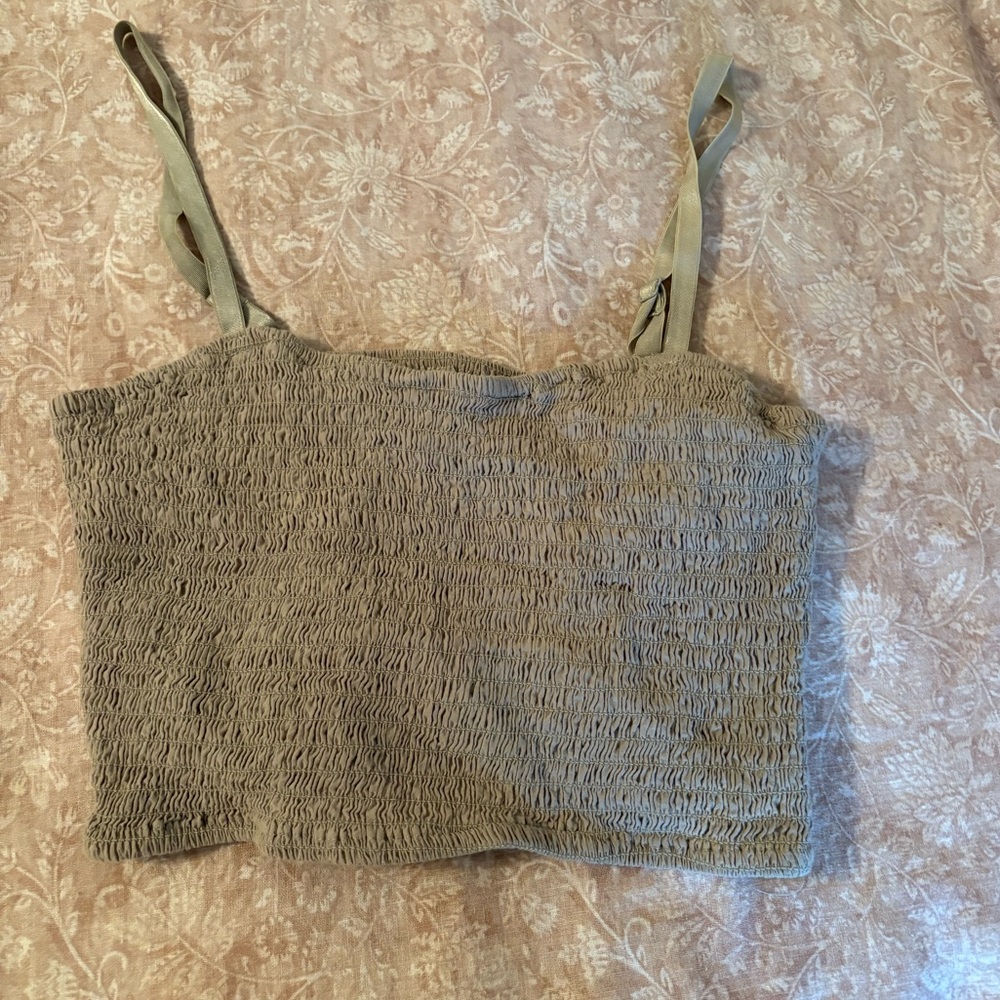 Stylish sage solai Crop Top